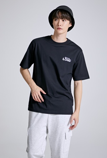 (LOUD) Boys be loud 티셔츠(포토카드)(BLACK)_SPRLB49C31